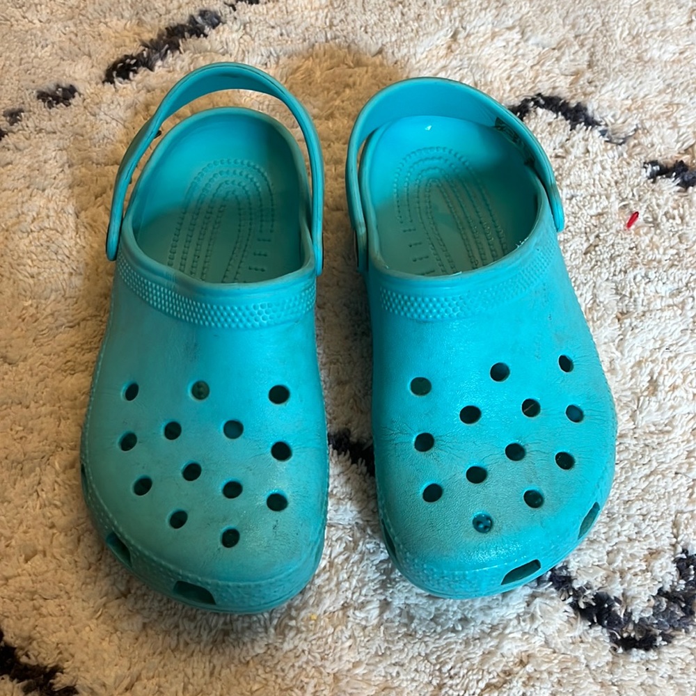 Kids Turquoise Crocs